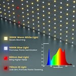 BLOOM PLUS Latest XP3000 LED Grow Light with Samsung LM301B Diodes 4x4 ft Coverage Dimmable Full Spectrum 300W