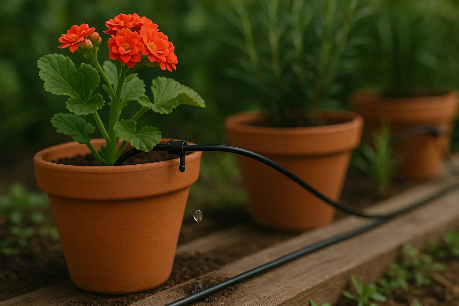 irrigation system for potted plants